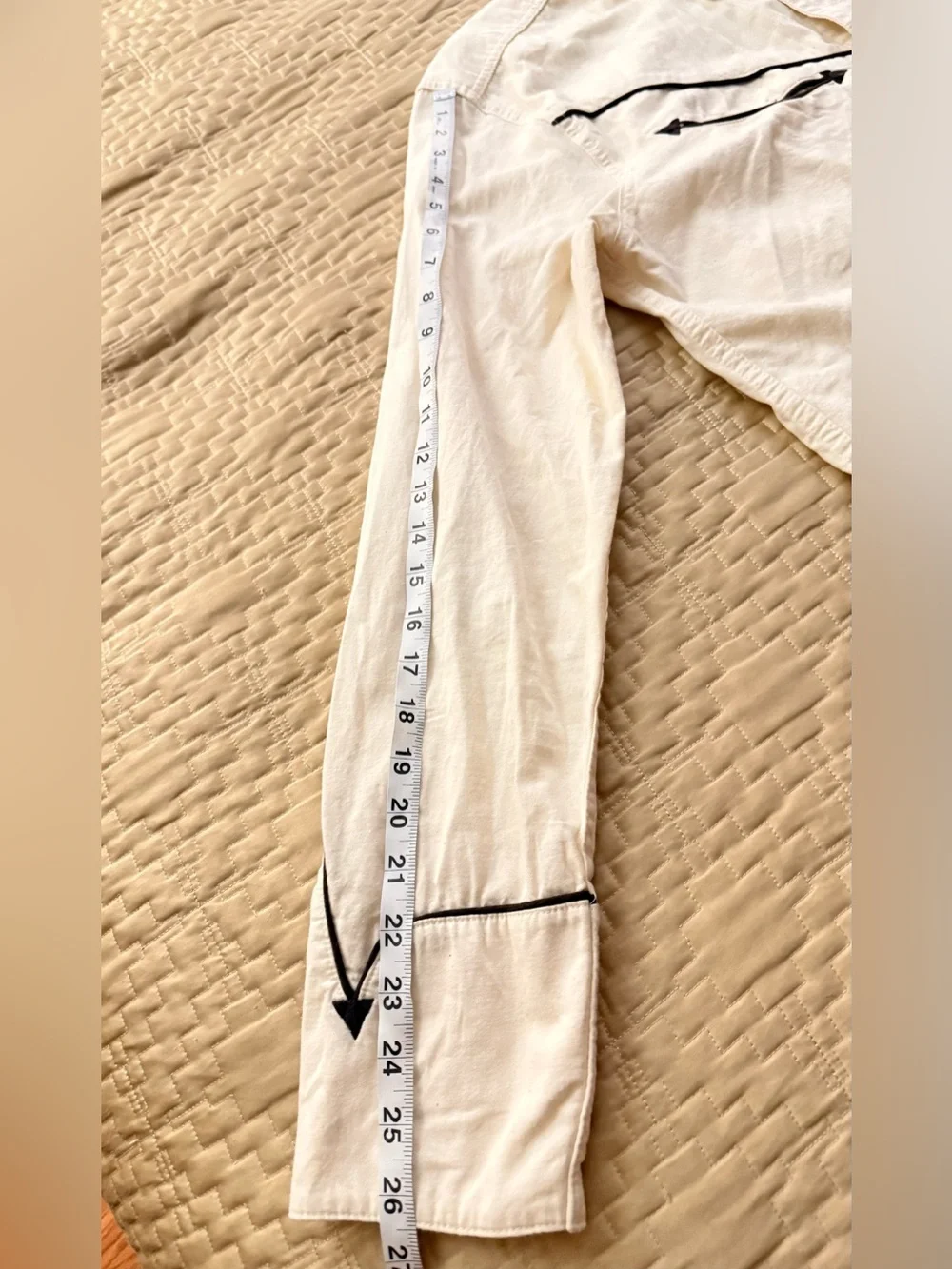 Freenote Cloth Rambler Snap Button Western Shirt L Cream/Brown